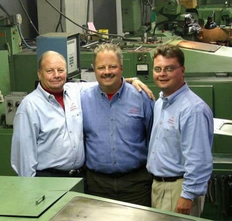 Dick Gunderson, Rick Gunderson, and Randy Gunderson, three generations of Gateway Screw & Rivet family ownership